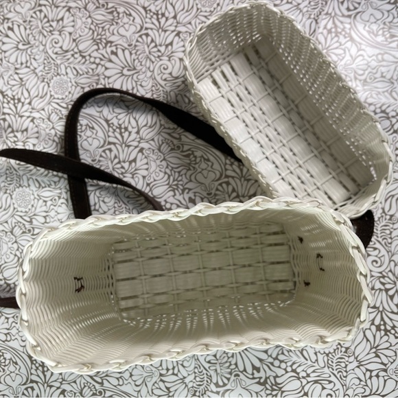 Fibra by Lamulticolor recycled white plastic and leather shoulder bag - Picture 8 of 13